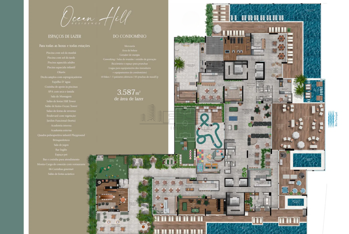 Ocean hill, 4 suites, Meia Praia, Itapema - SC