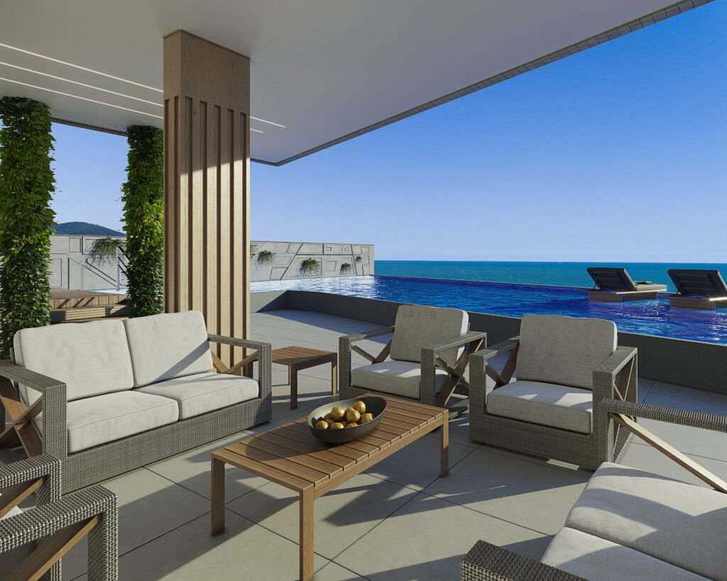 4944 - Strait tower, 4 suites, frente mar, Estreito, Itapema - SC